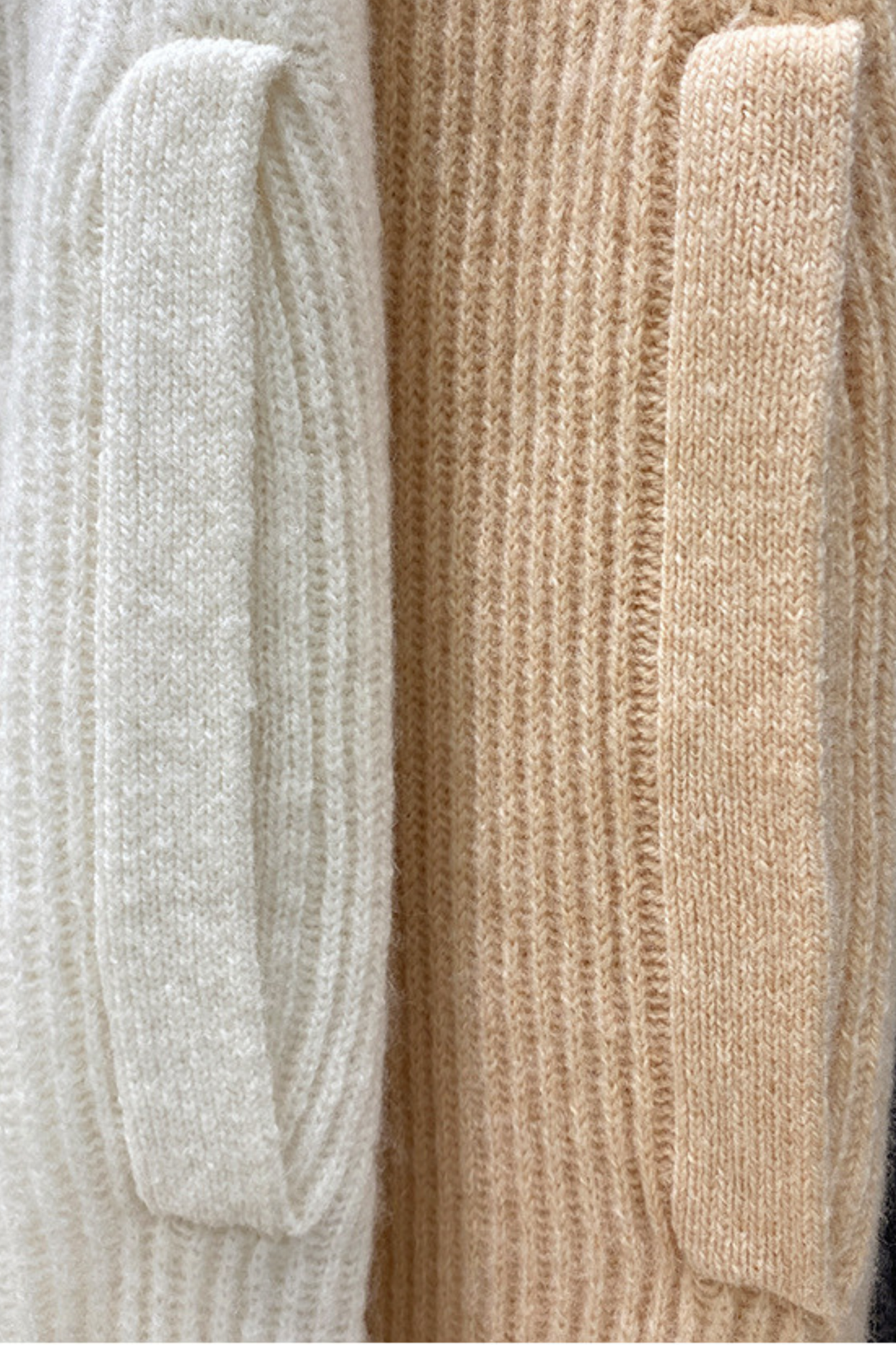 Winter Cloud Cashmere Zip Wide Leg Knit Set