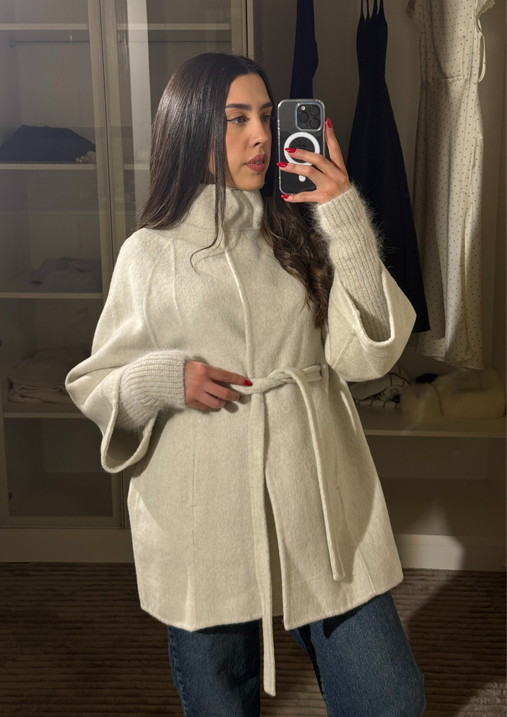 Amelia Wrap Double Sided Wool Coat