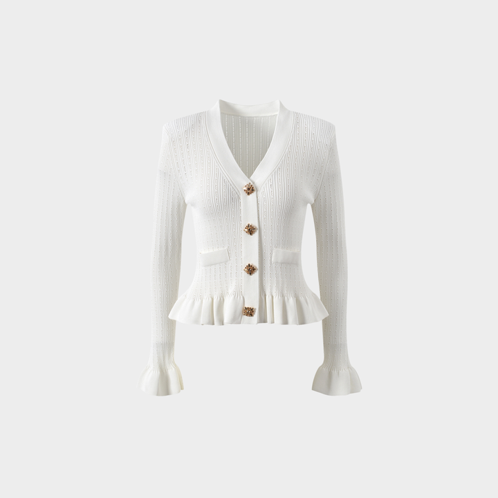 Ivory Charm Ruffle Top