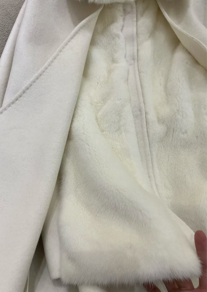 Georgina Cashmere Mink Cape & Vest Set