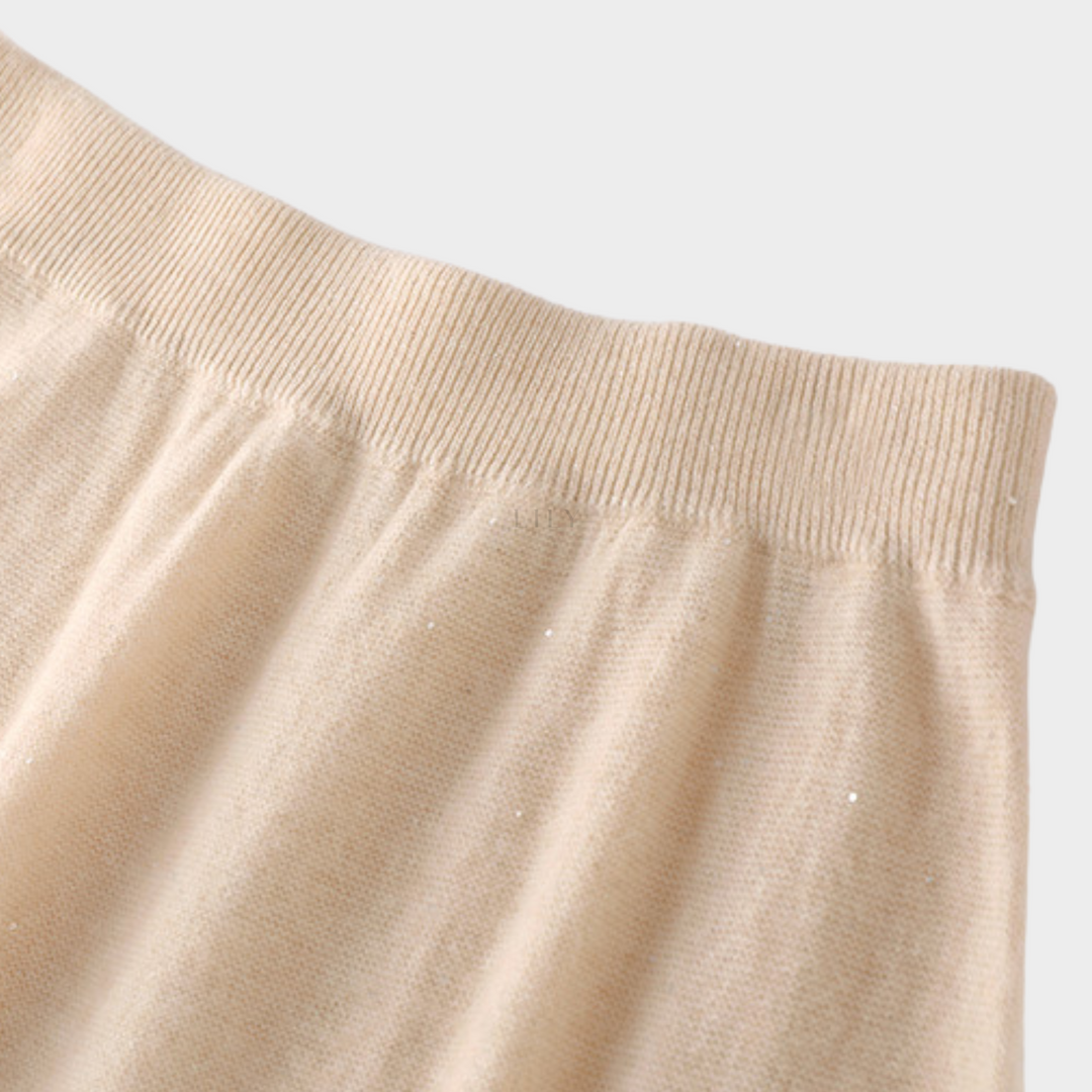 Luxe Glimmer Midi Skirt