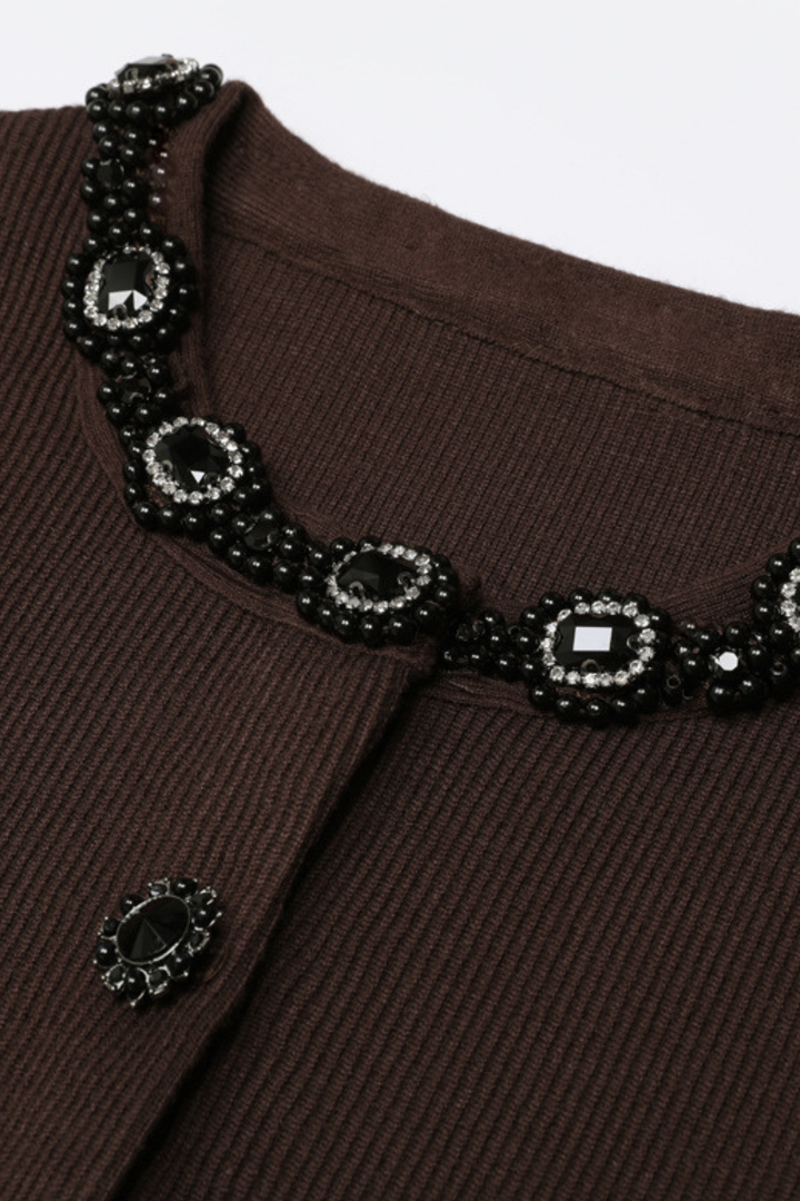 Jewel Elegance Soft Wool Knit Midaxi Set