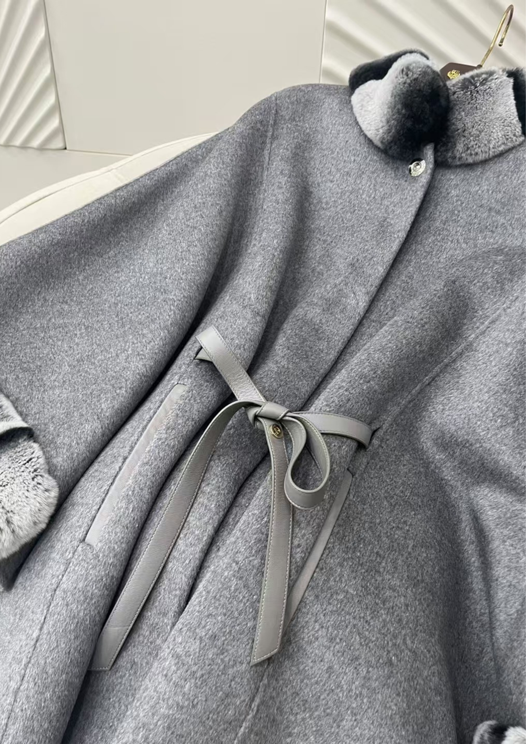 Amélie Mink Cashmere Cloak Coat