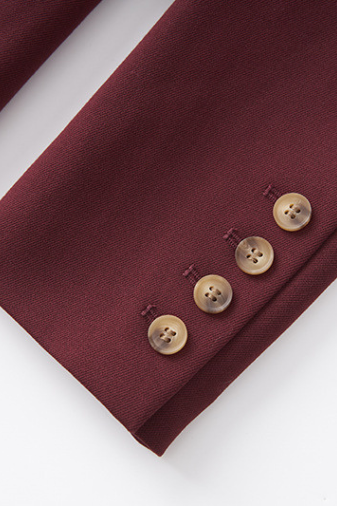 Signature Bordeaux Structured Suit with Wide Leg Trousers
