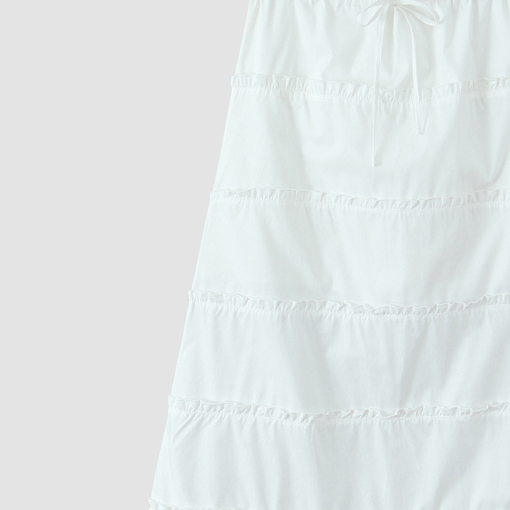 Lace Corset  Ruffle Skirt Set