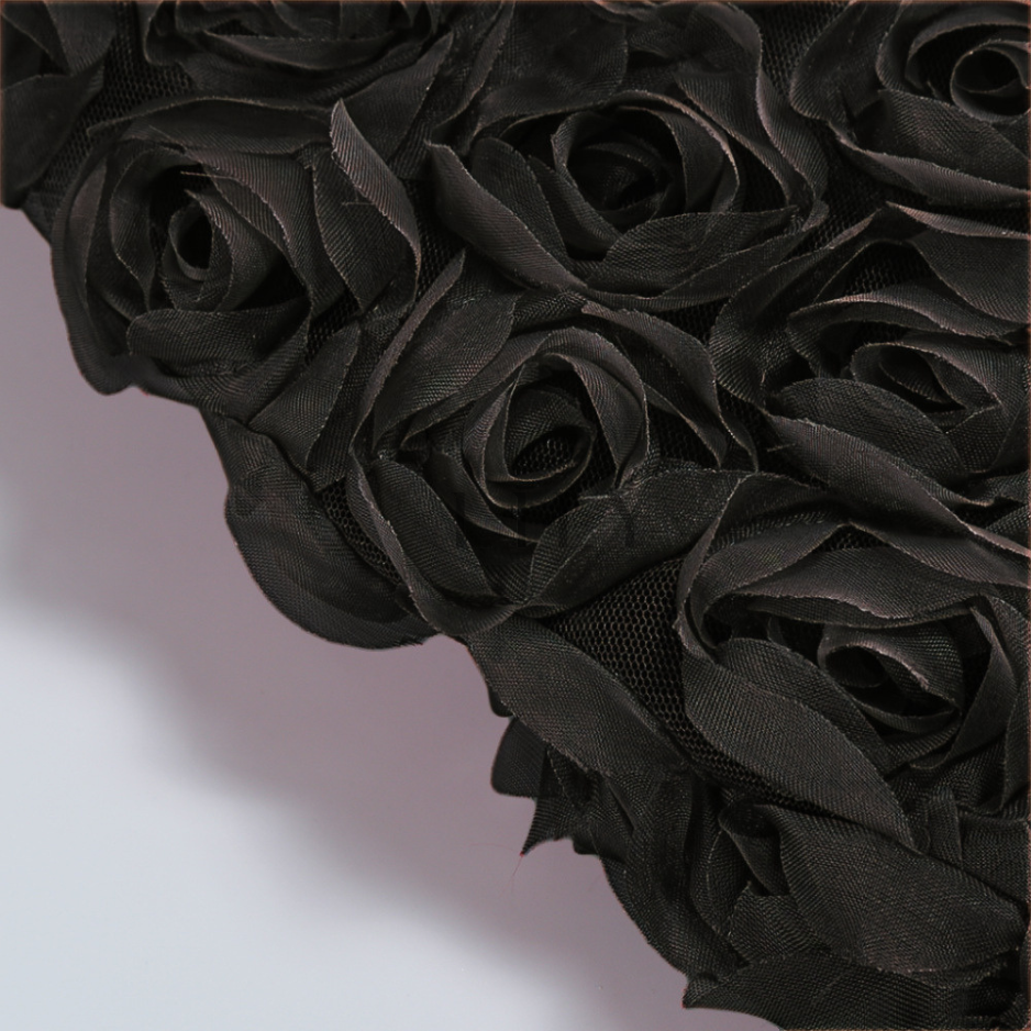 Valentina Rosette Floral Corset Mini Dress