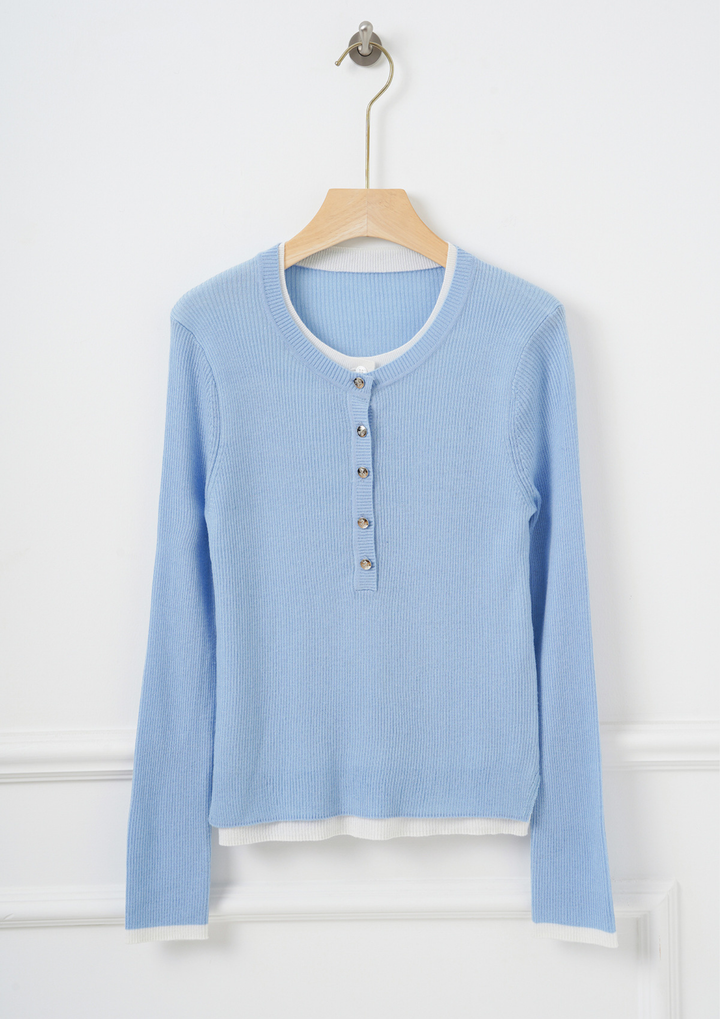 Basic Chic Ribbed Knit Top