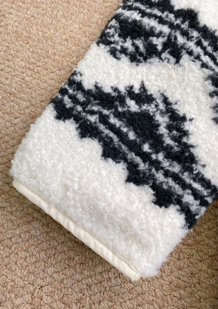 Alpine Reversible Jacquard Lamb Wool Jacket