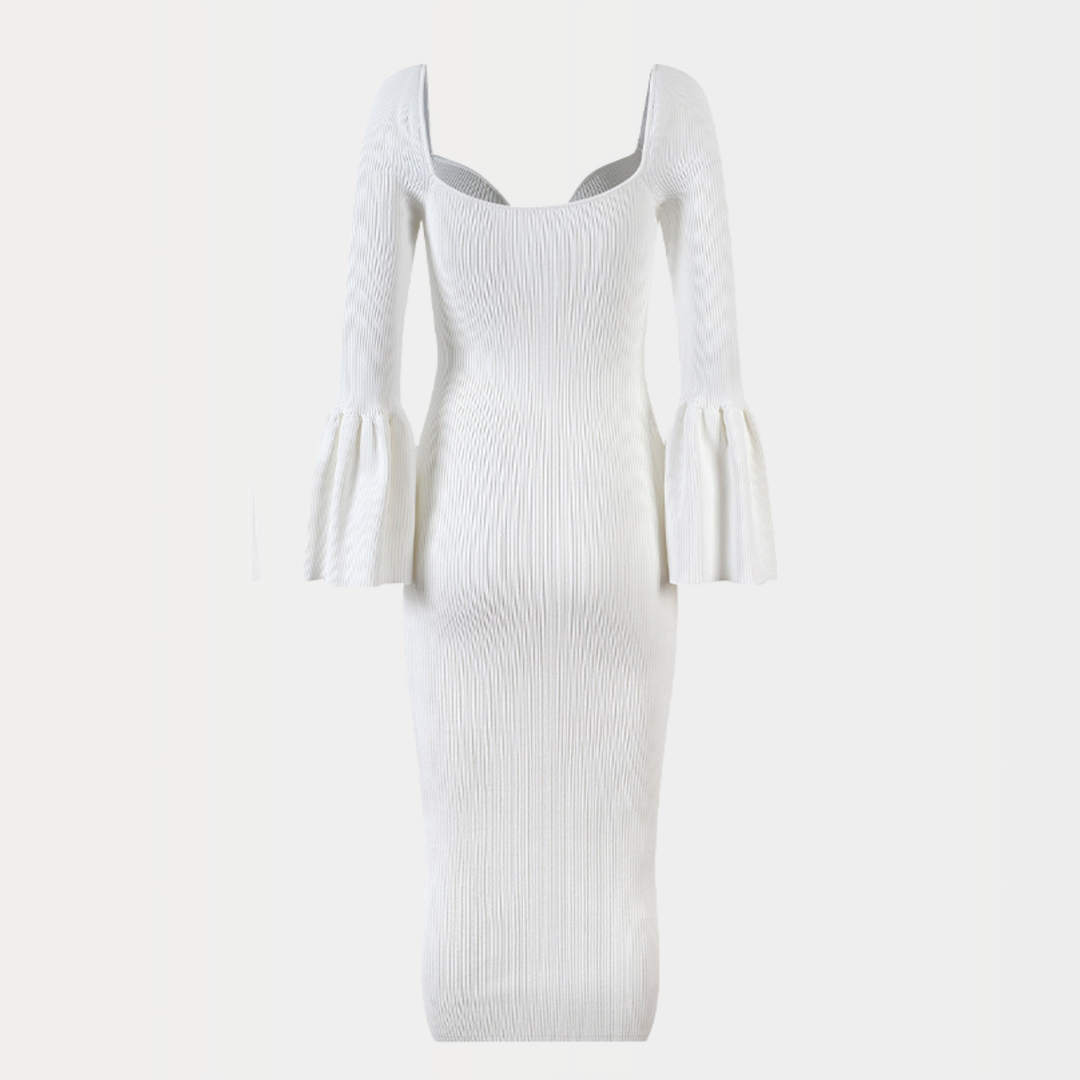 Luxe Ribbed Midi Dress