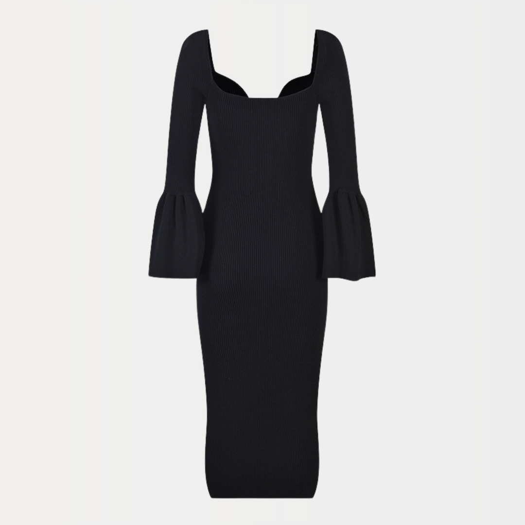 Luxe Ribbed Midi Dress