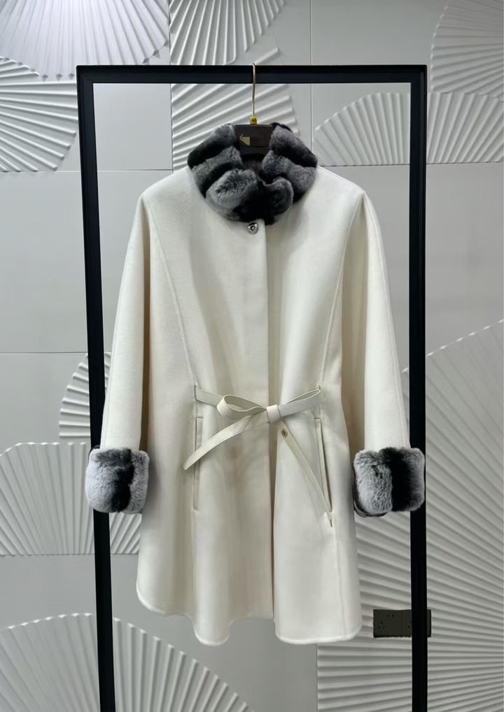 Amélie Mink Cashmere Cloak Coat