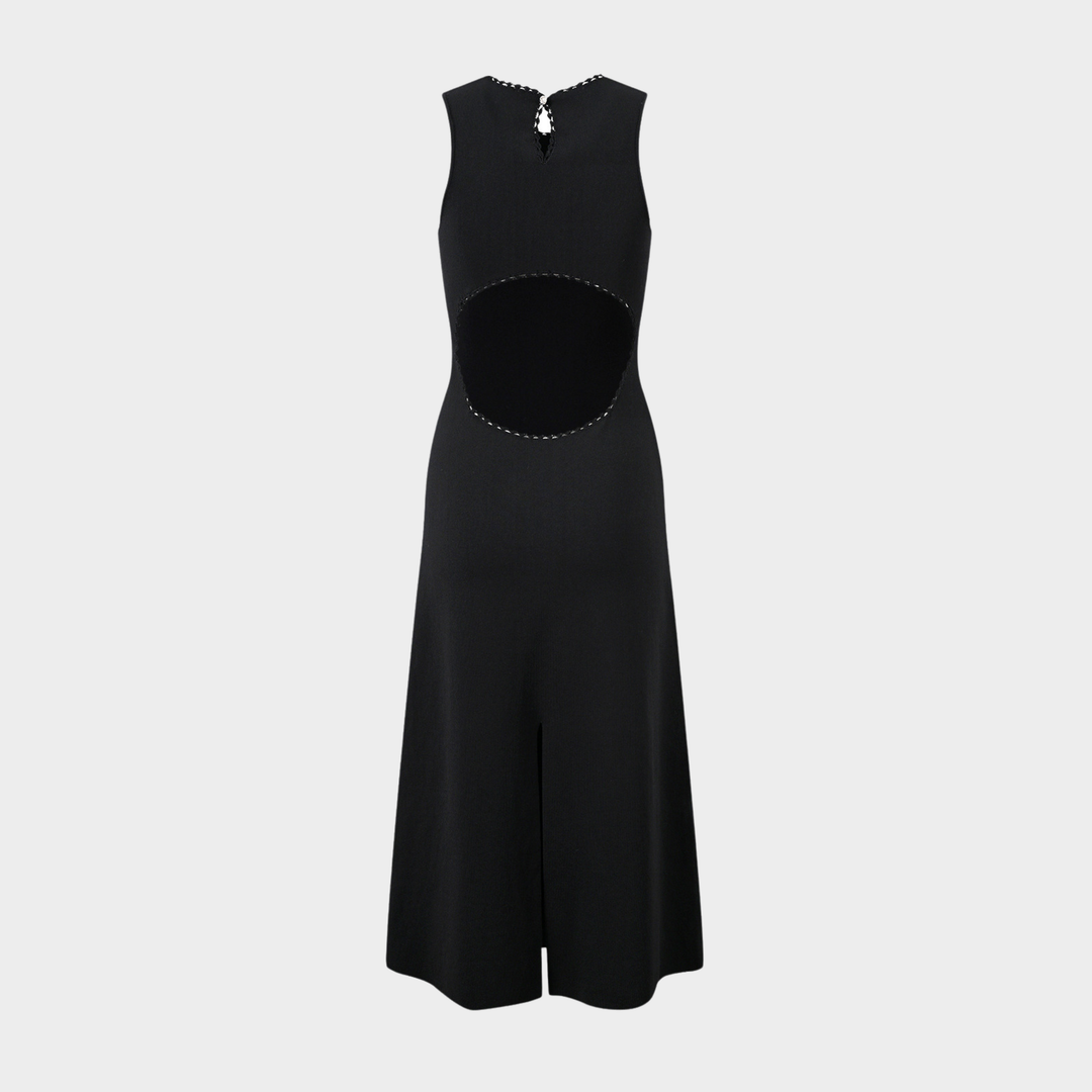 Classic Backless Midi Dress