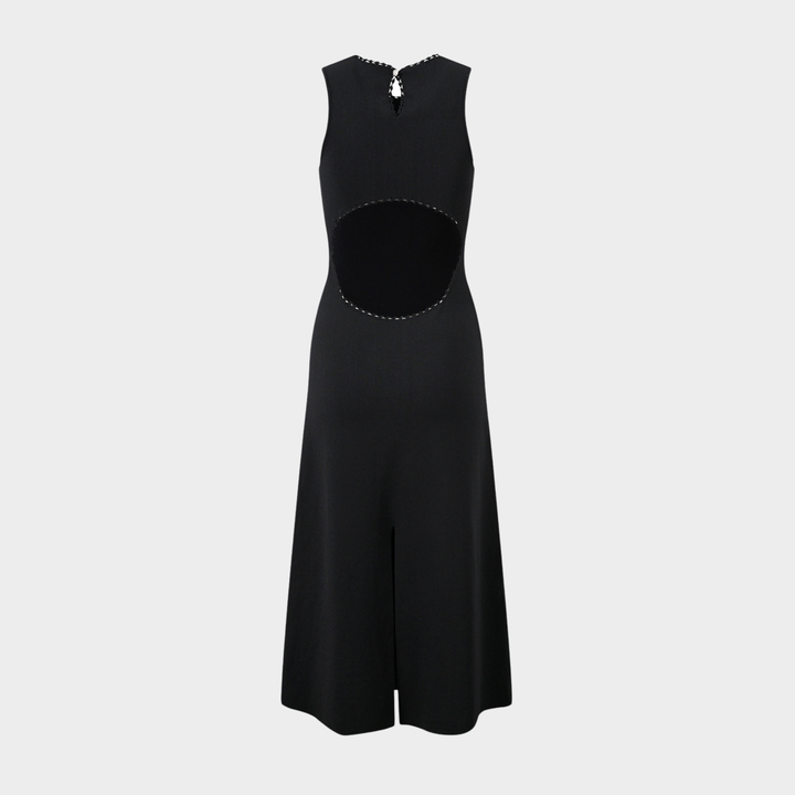 Classic Backless Midi Dress