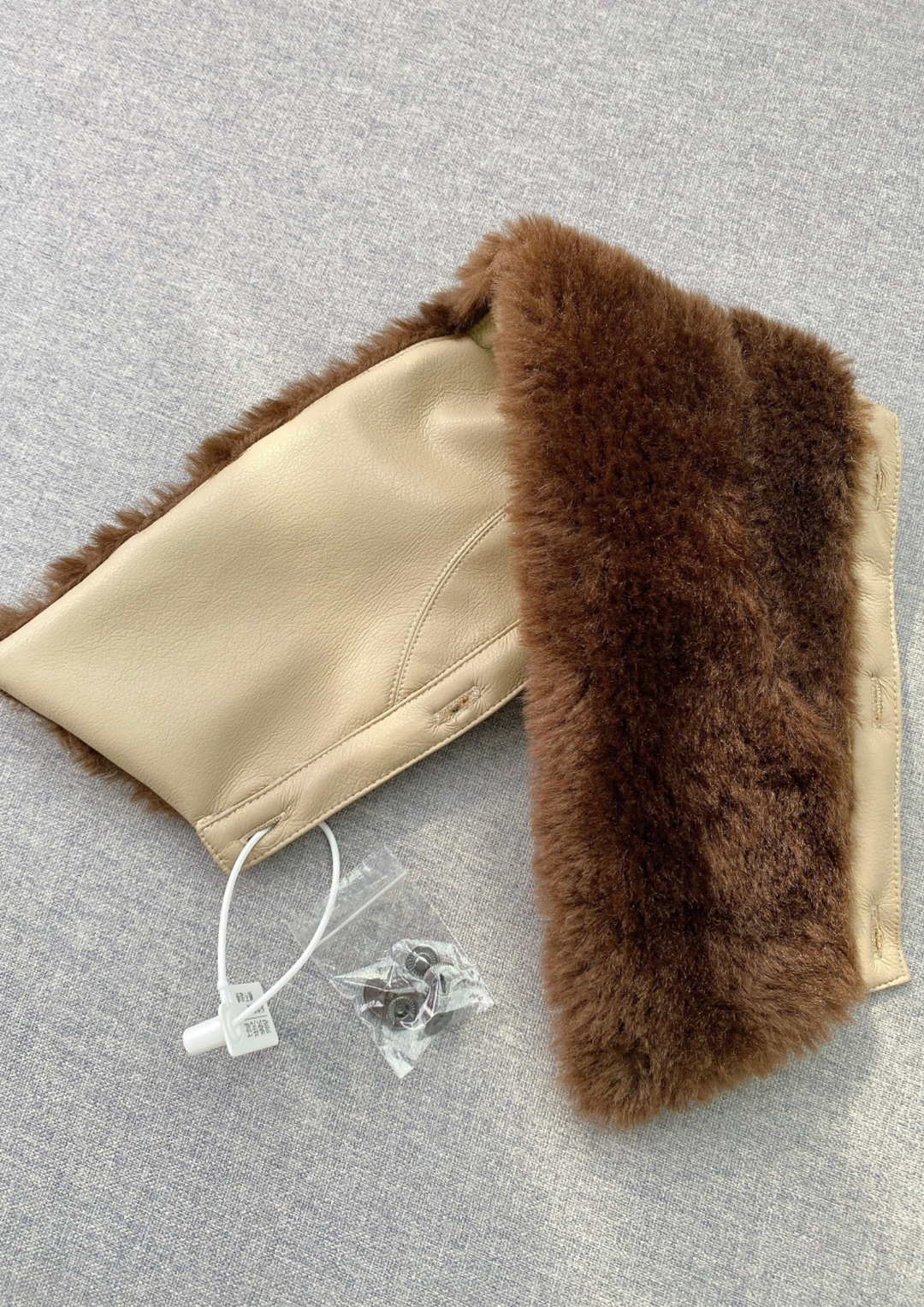 Silva Warm Detachable Plush Lapel Jacket