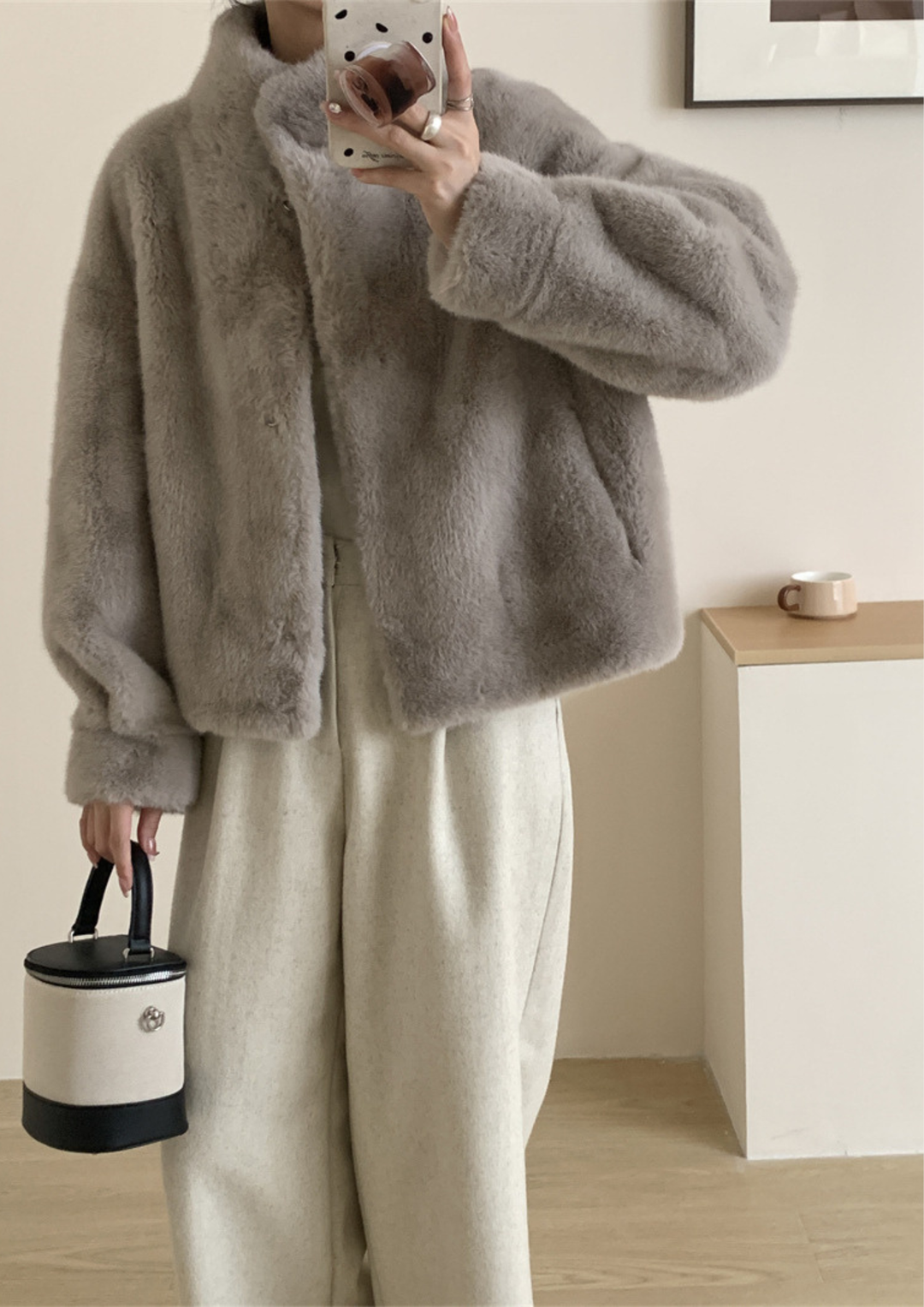 Mila Plush Mink Fur Coat