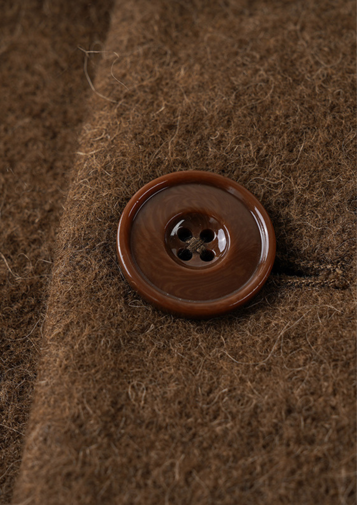 Belted Long Knit Coat