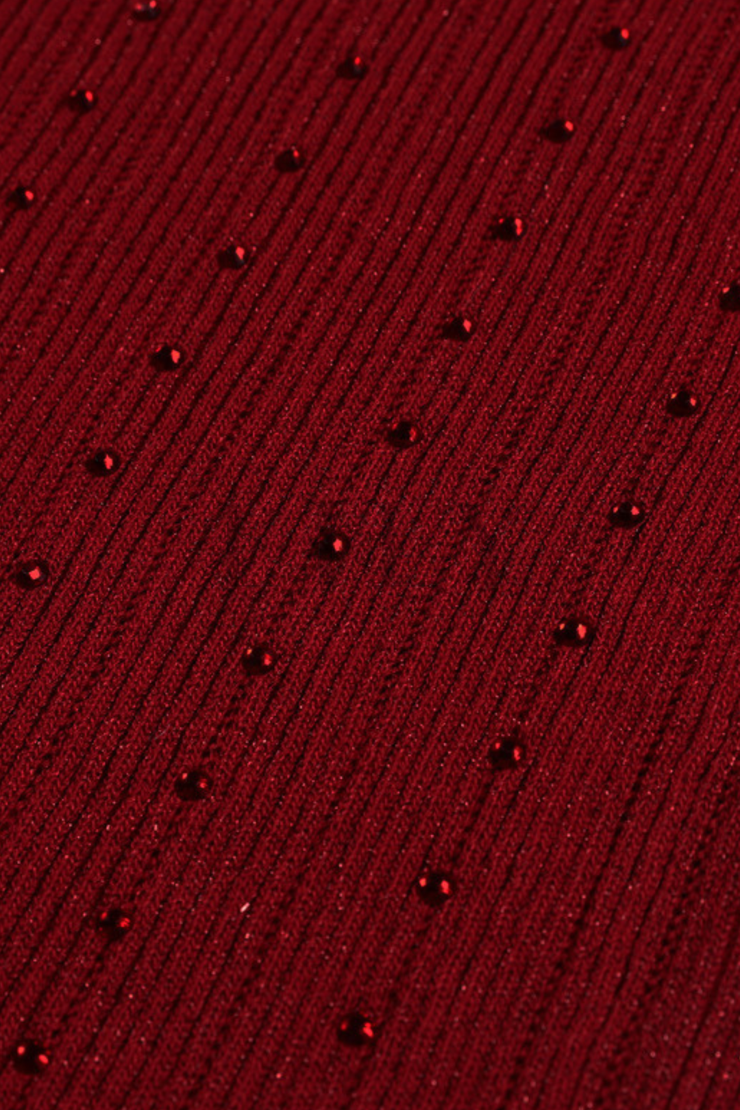 Maribel Contrast Collar Diamond  Knit 3 Piece Set