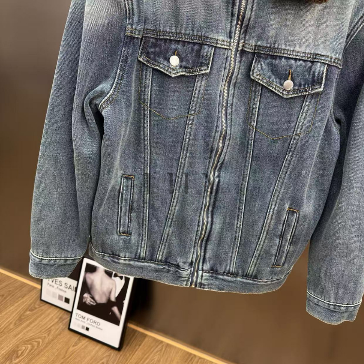 Sienna soft Inner Lamb Wool  Denim Set