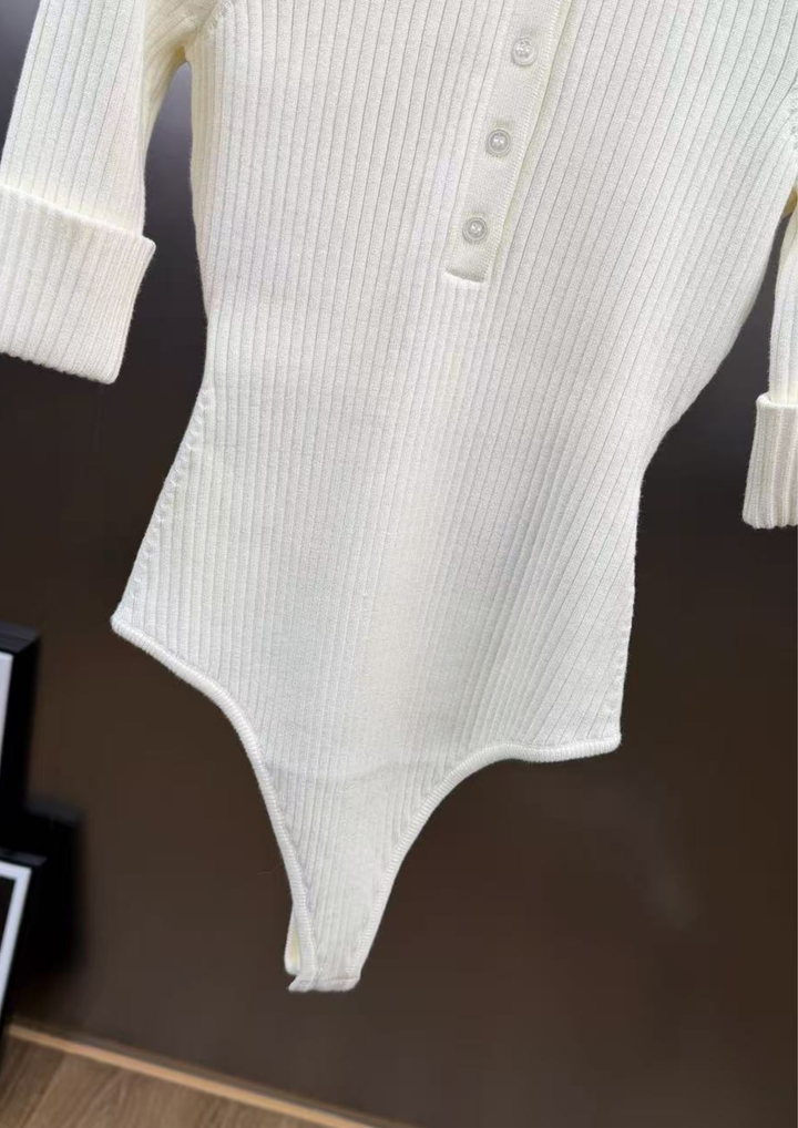 Alina Rib Knit belted Skirt Bodysuit Set