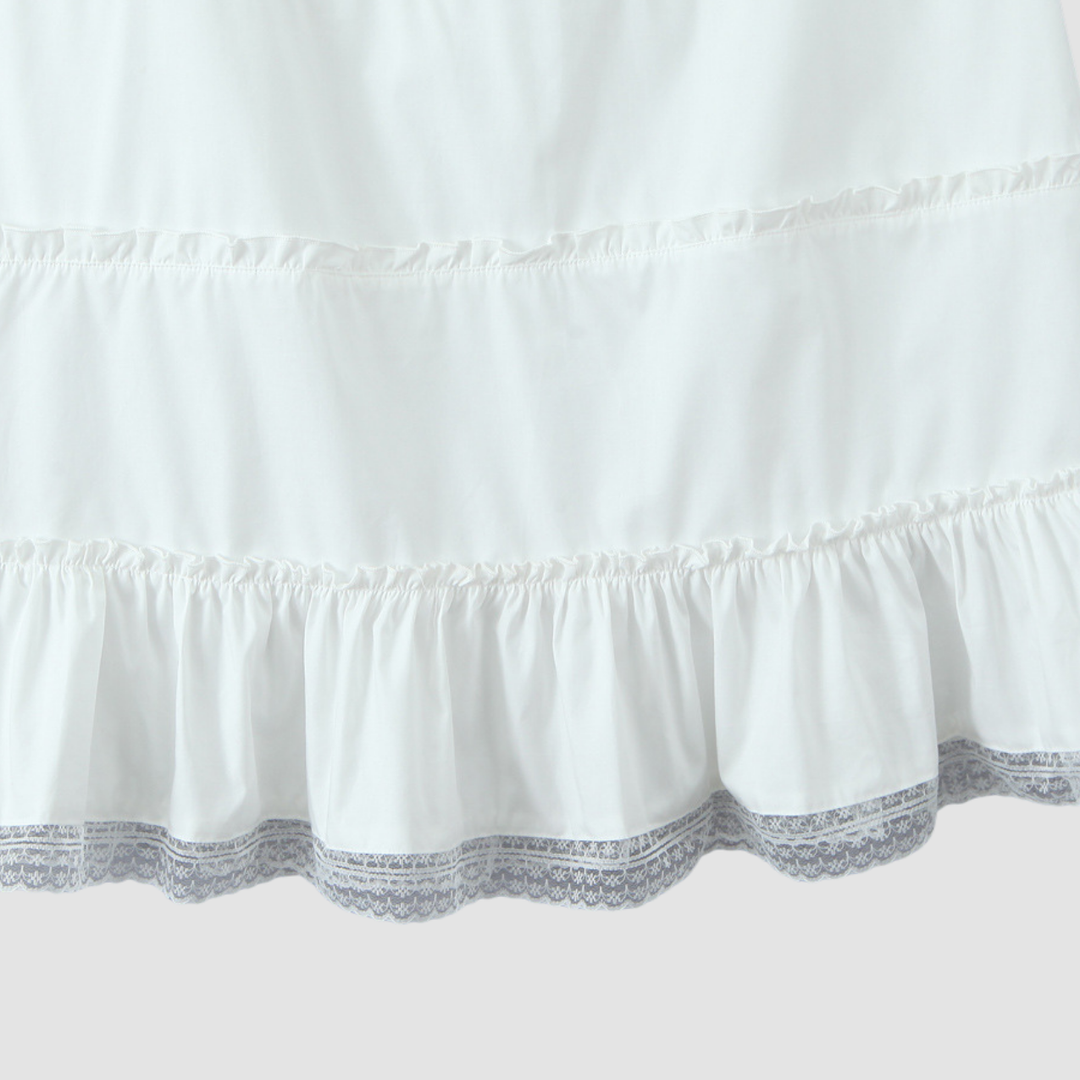 Lace Corset  Ruffle Skirt Set