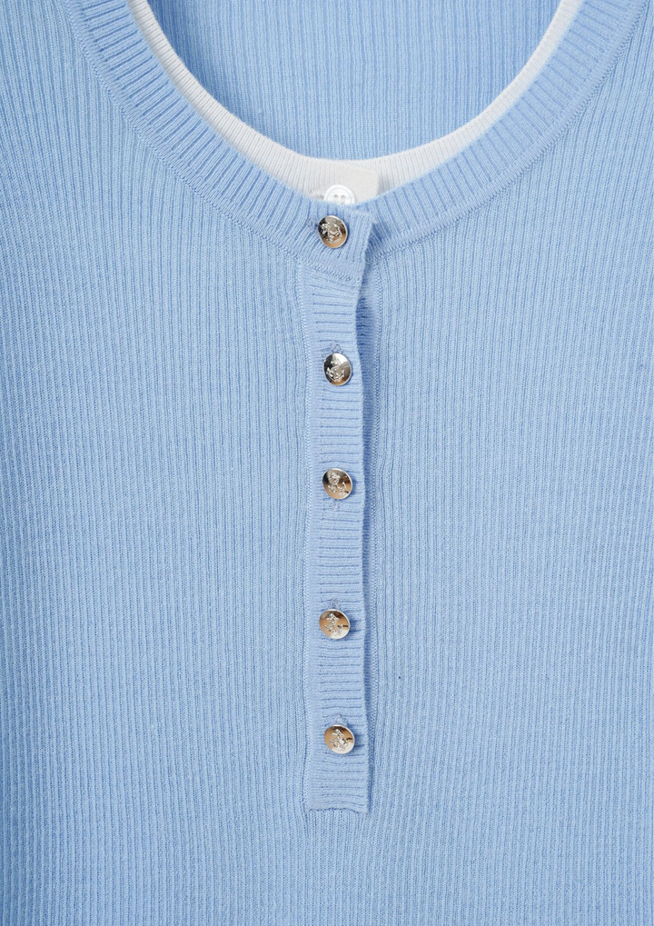 Basic Chic Ribbed Knit Top