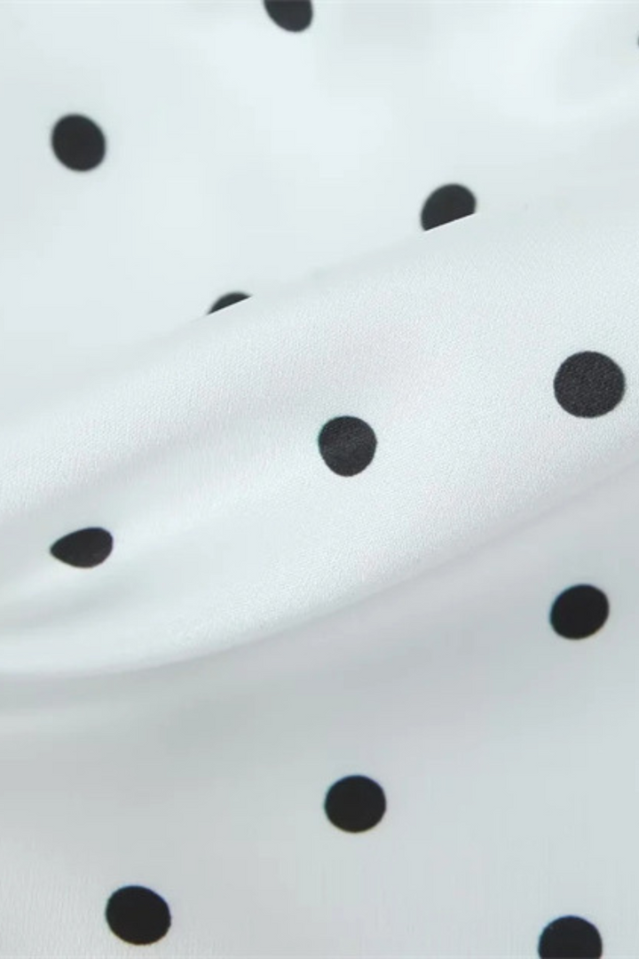 Diana Polka Dot Slim Fit HalterLow Waist Set