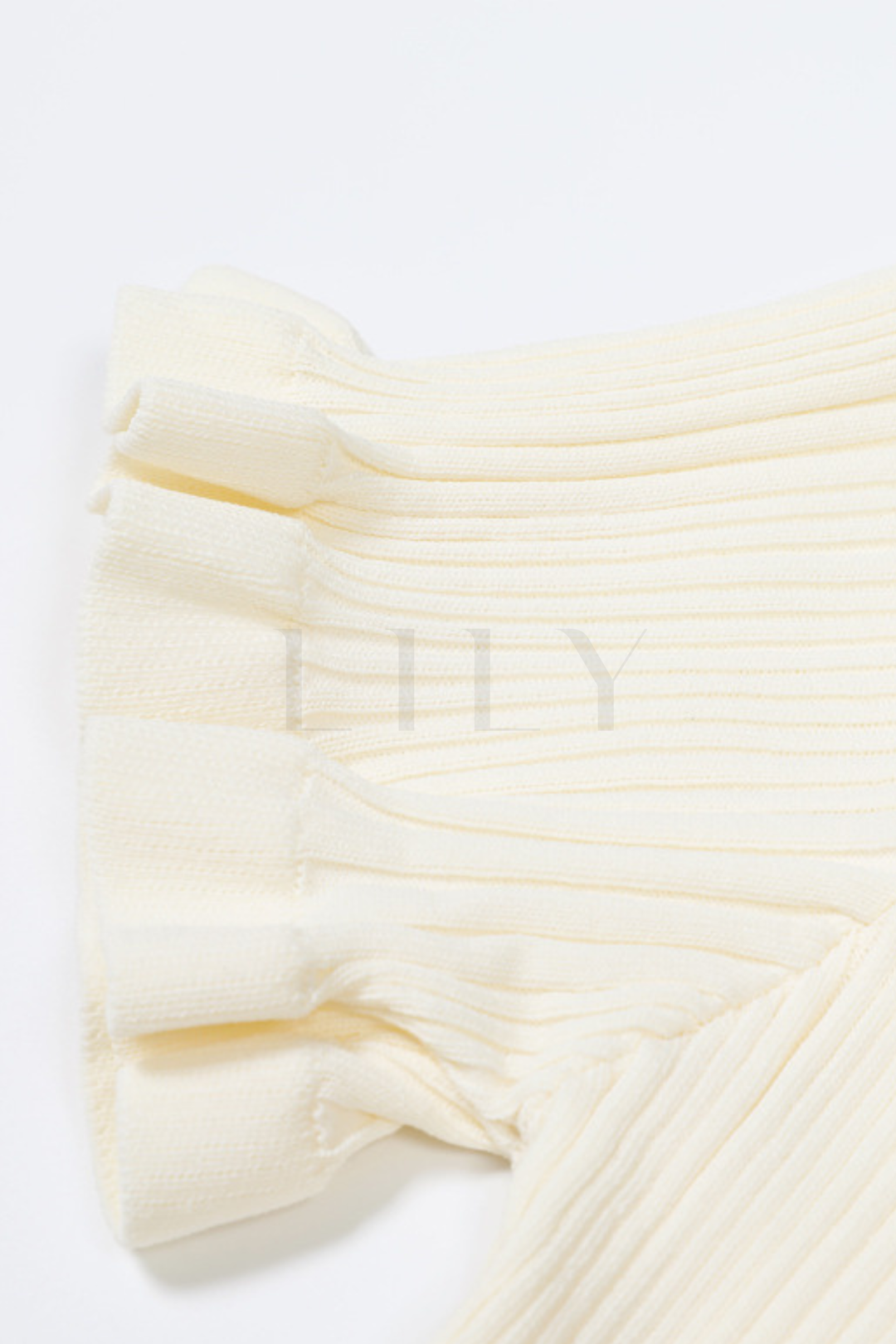 Chérie Knit Crystal Button Pleated Mini Dress