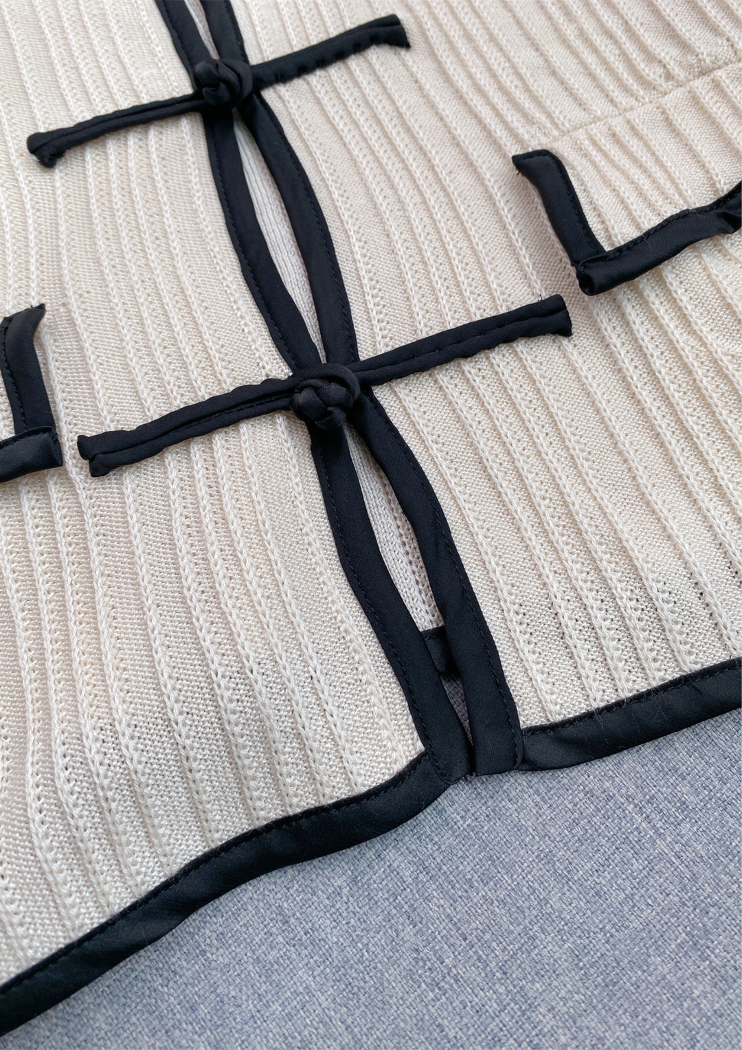 Lian Inspired Ribbed Knit Wool Top