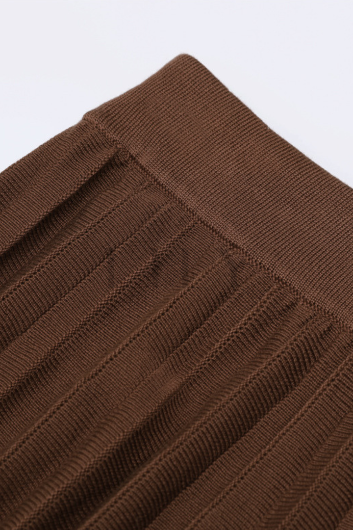 Serena Sparkle Knit Pleated Maxi Set