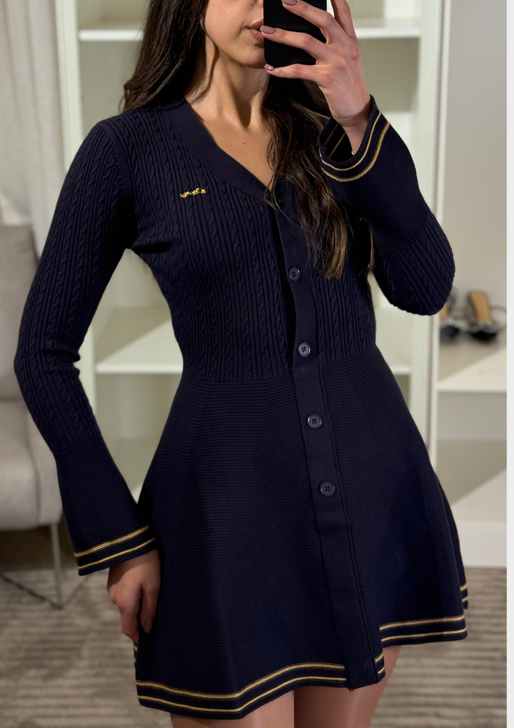 Cozy Flare Wool Mini Dress