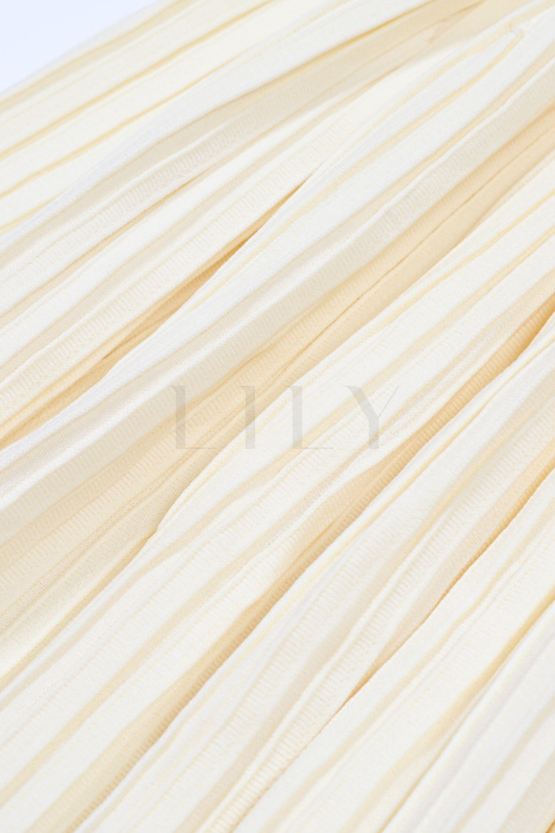 Chérie Knit Crystal Button Pleated Mini Dress