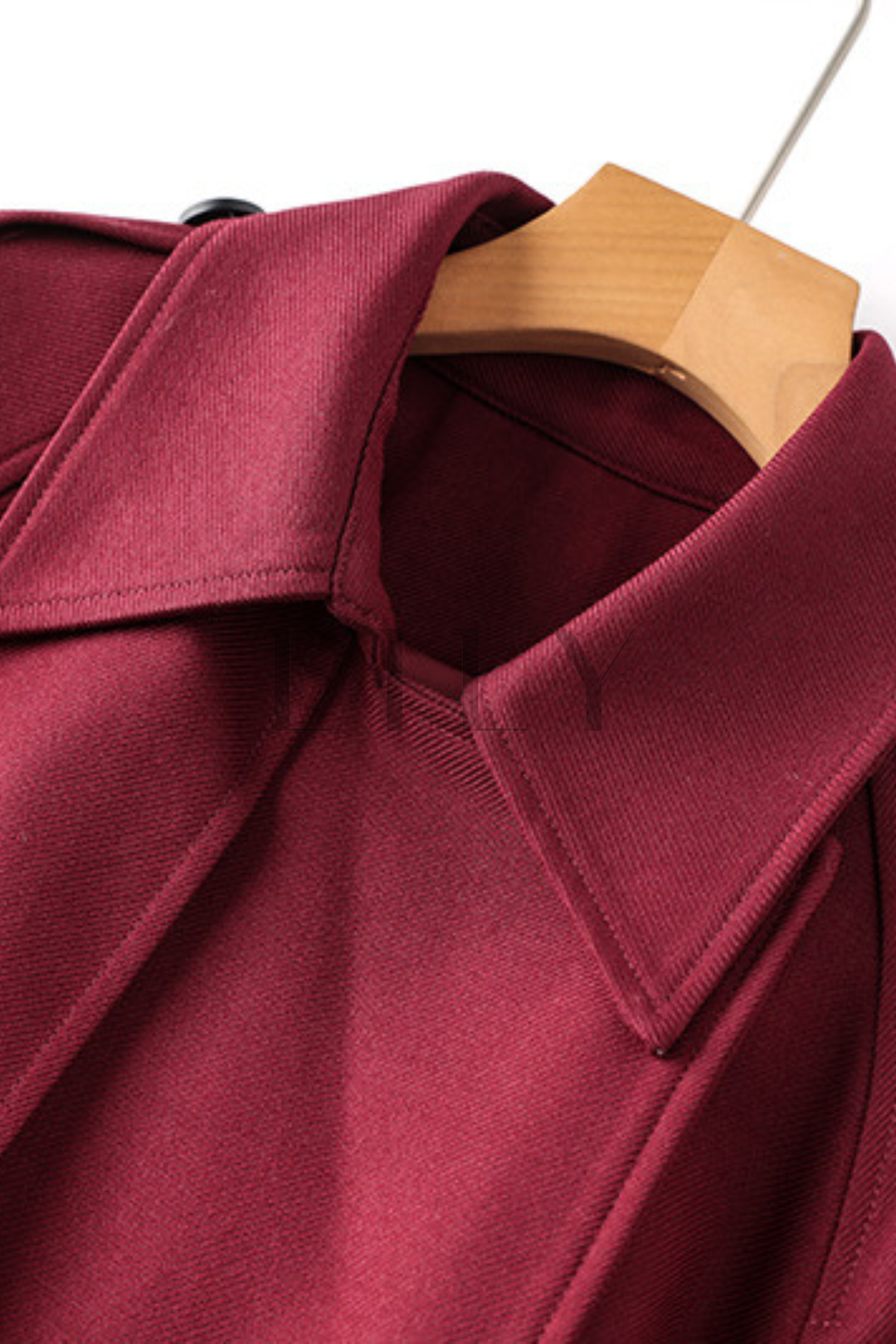 Classic Belted Fall Lapel Collar Adjustable Cuff Long Coat