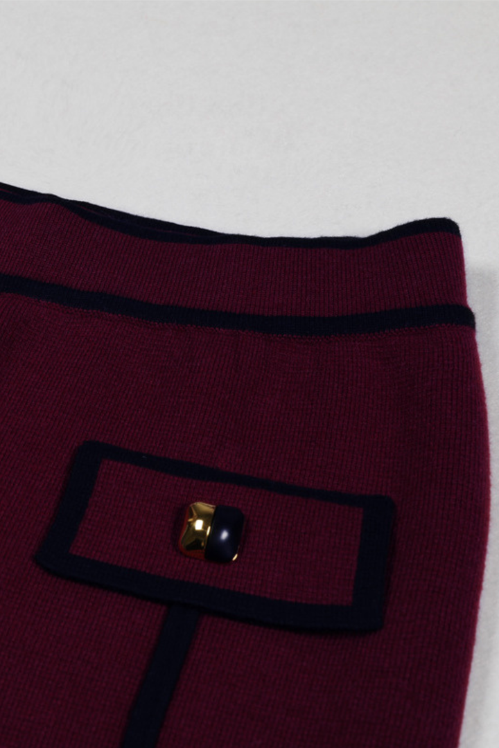 Signature luxe Line Knit Ensemble Set