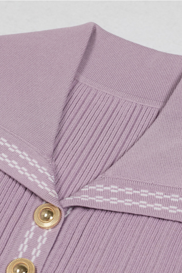 Elegance Viscose knit Flared Mini Dress