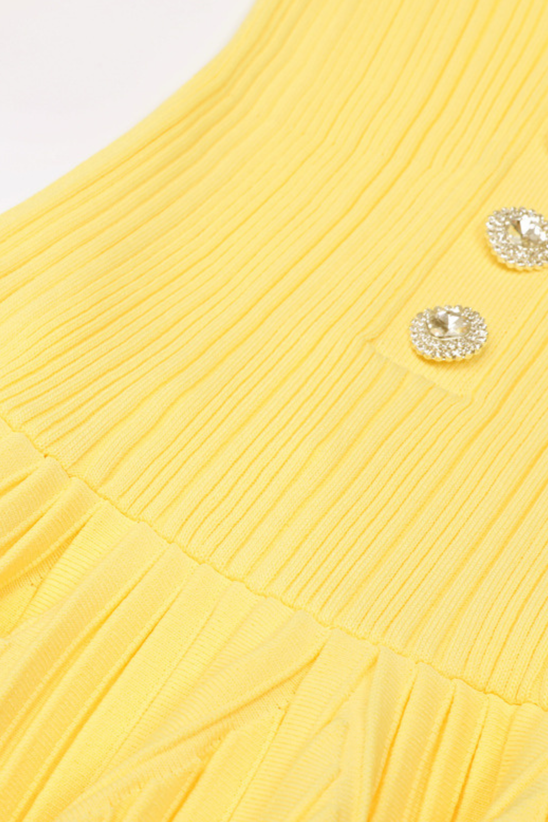 Élise Off Shoulder Crystal Knit Mini dress