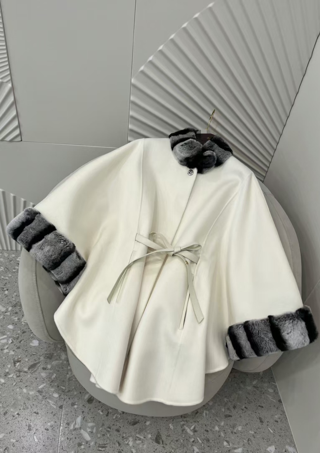 Amélie Mink Cashmere Cloak Coat