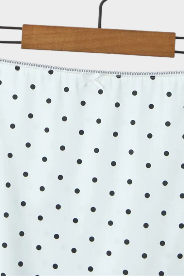 Diana Polka Dot Slim Fit HalterLow Waist Set