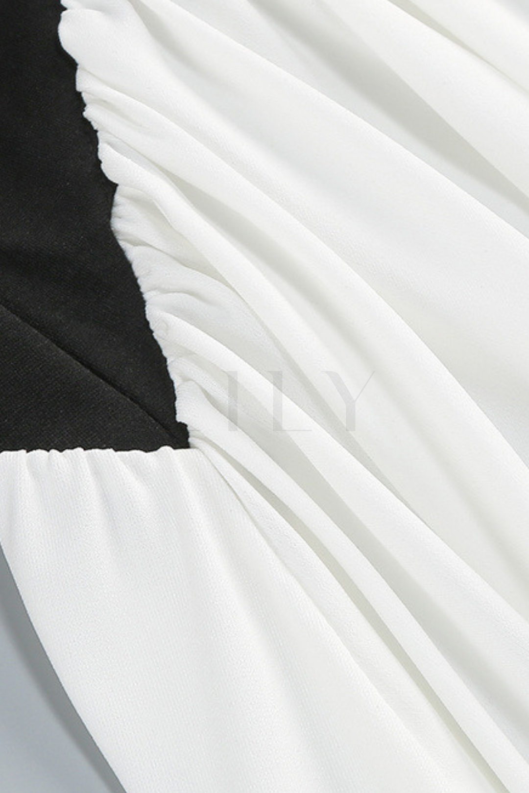 Marbella Halter Backless Contrast Mini Dress