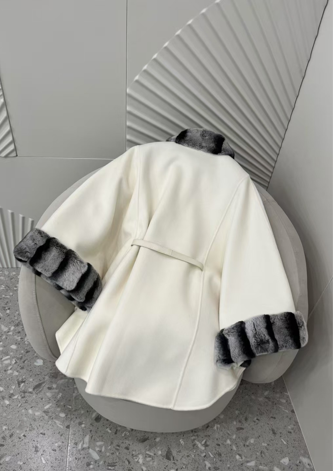 Amélie Mink Cashmere Cloak Coat