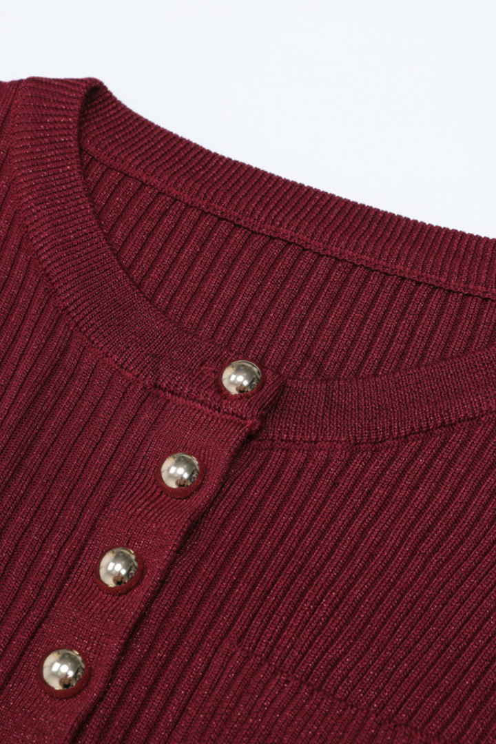 Serena Sparkle Knit Pleated Maxi Set