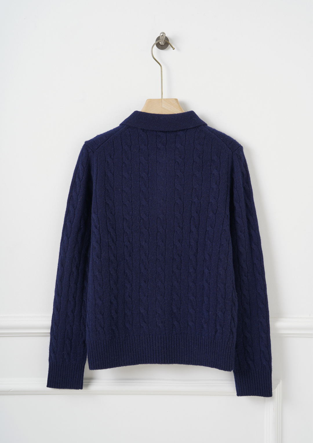 Classic Polo Collar Knit Sweater