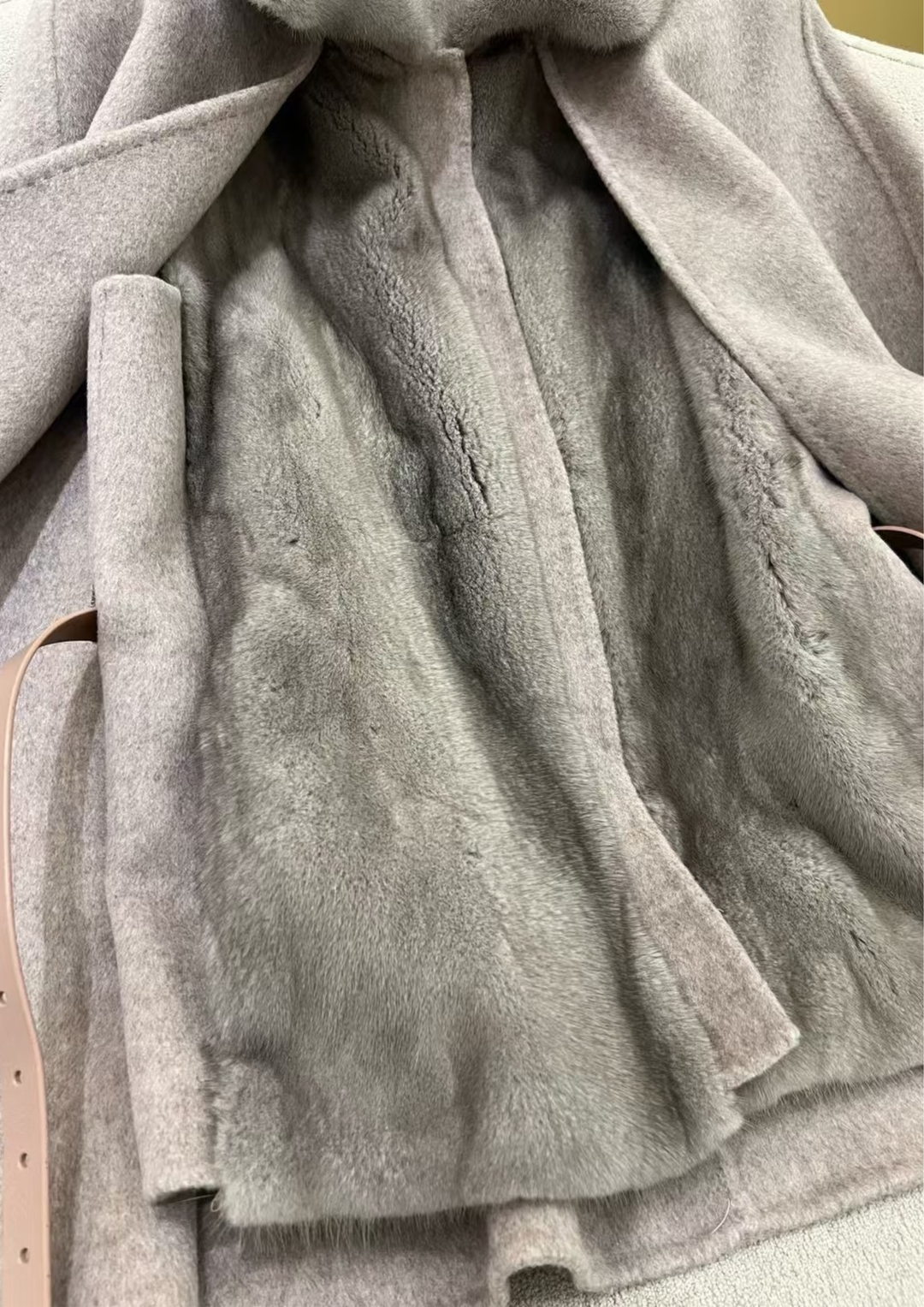 Georgina Cashmere Mink Cape & Vest Set