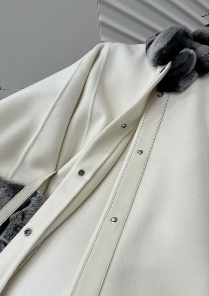 Amélie Mink Cashmere Cloak Coat