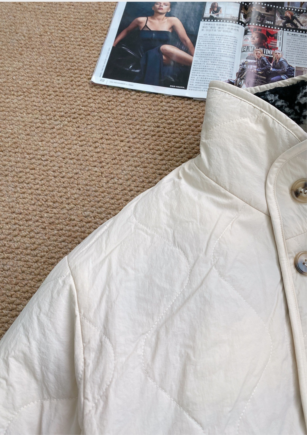 Alpine Reversible Jacquard Lamb Wool Jacket