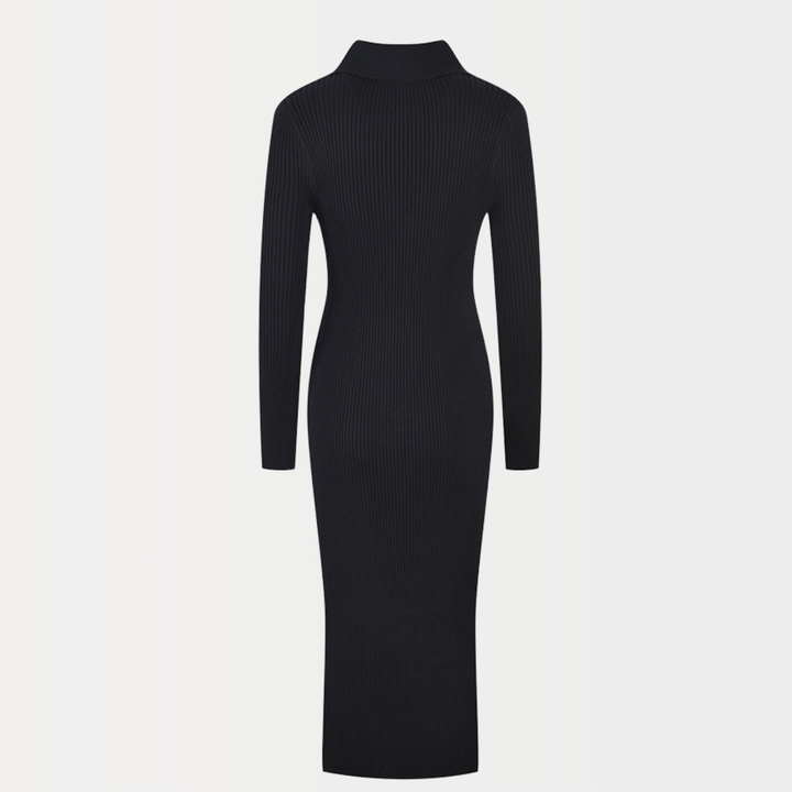 Cozy Ribbed Midi Dress
