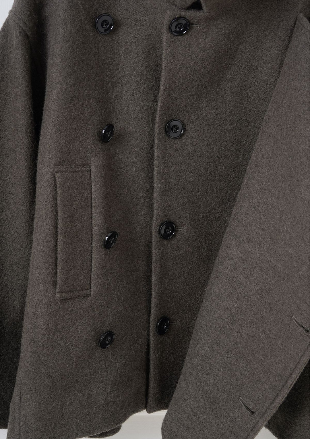 Wool Wrap Belted Jacket