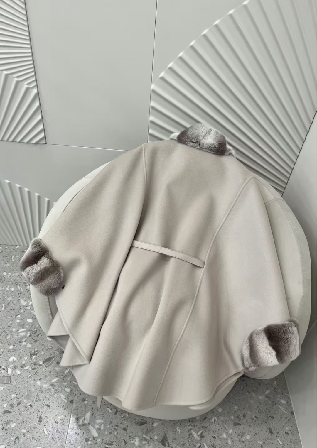 Amélie Mink Cashmere Cloak Coat