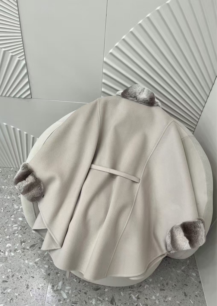 Amélie Mink Cashmere Cloak Coat
