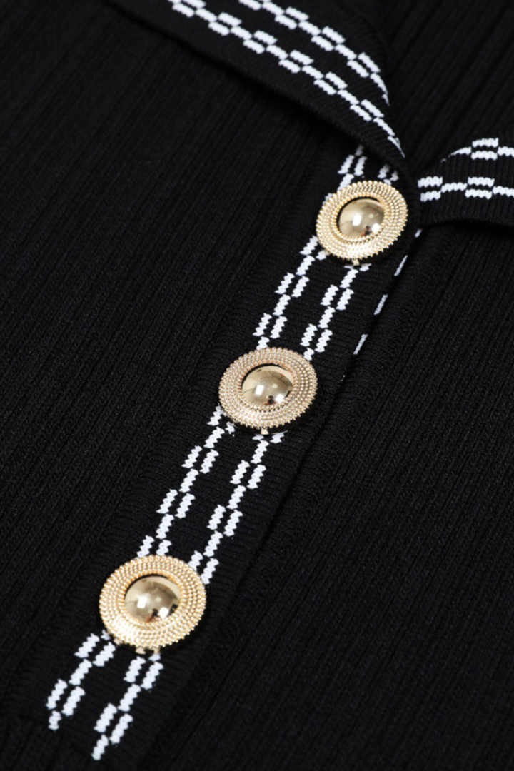 Elegance Viscose knit Flared Mini Dress