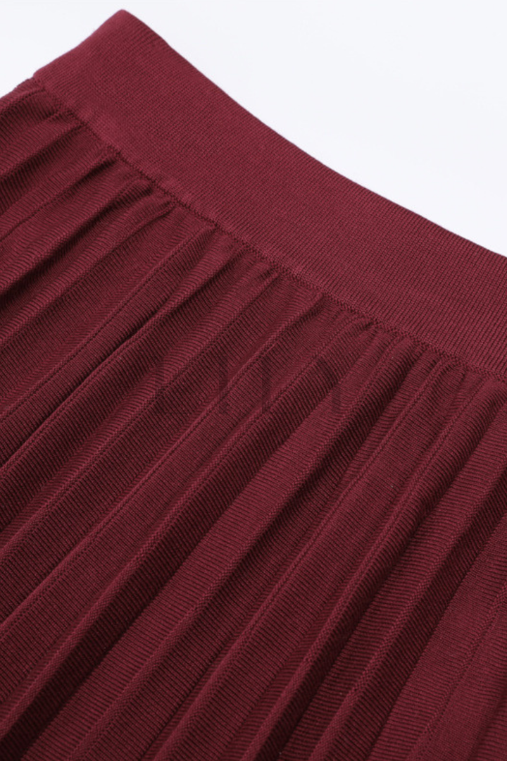 Serena Sparkle Knit Pleated Maxi Set